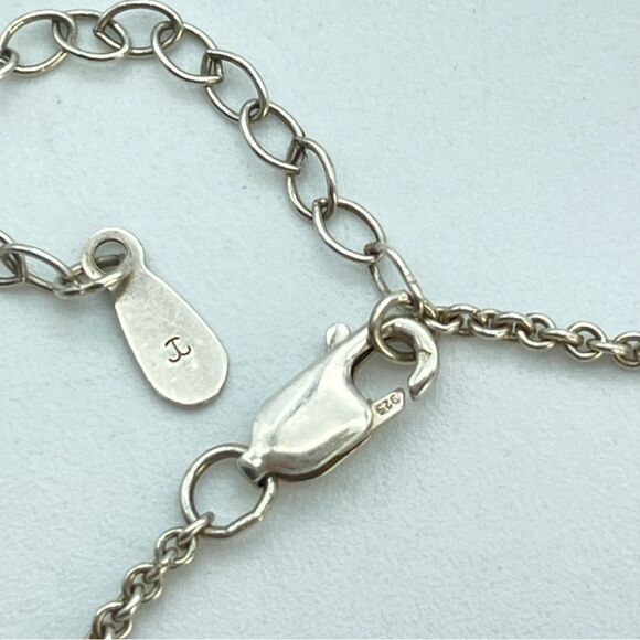 Sterling Silver Floating Open Heart Charm Pendant Necklace | 925 Jewelry Gift - Picture 9 of 12